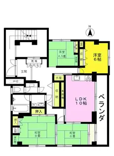 サンモール井上【2階】の間取り