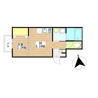アビリア南小泉【1階】の間取り
