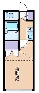 ヴィンド蒲町【1階】の間取り
