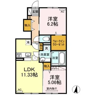 ロイヤル・アプローズ【1階】の間取り
