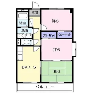 ラフィネドミール【1階】の間取り