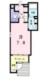 グラース・エム【1階】の間取り