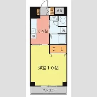 第1ジーオンビル【4階】の間取り