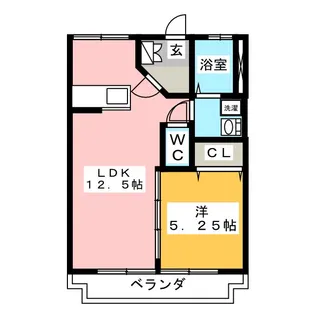 中秀ビル【4階】の間取り