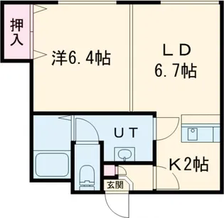 ノースコート深堀II【4階】の間取り