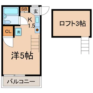 神奈川県横浜市西区久保町【アパート】の間取り
