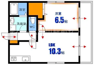 サーブハウス【3階】の間取り