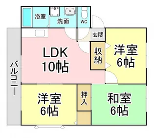 福岡県北九州市八幡西区藤原4【アパート】の間取り
