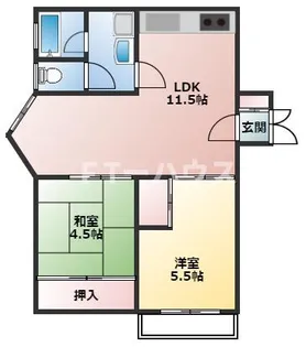 ハイツエバグリーン津田沼2号棟【3階】の間取り