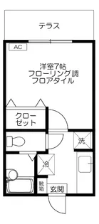 メゾンアイリス【1階】の間取り