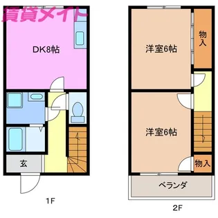 三重県津市河芸町中別保【一戸建】の間取り