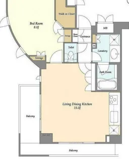 オーキッドレジデンス神楽坂【3階】の間取り