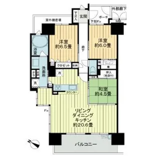 サーパス皆実町ネオスタイル西館【4階】の間取り