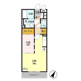 東京都日野市平山4【アパート】の間取り