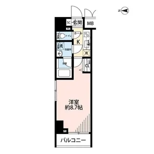 プレール・ドゥーク文京湯島【11階】の間取り