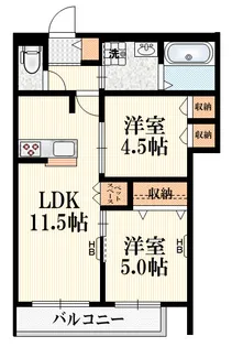 グランハウゼ国分寺【3階】の間取り
