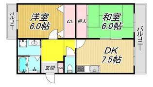 エクレール塚口【3階】の間取り
