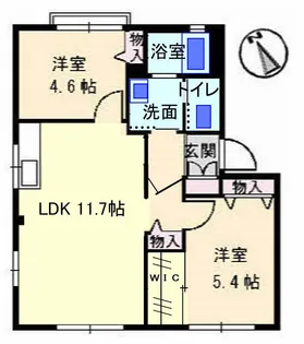 ディアス33 B棟【2階】の間取り