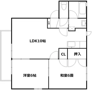 ディアズ出水【2階】の間取り
