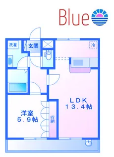 グレイスヴィラ湘南【2階】の間取り