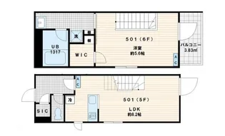 Fullea代々木【5階】の間取り