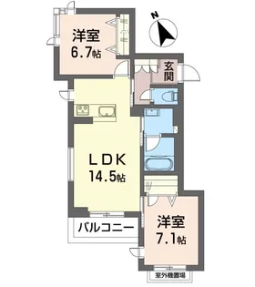 エール ブランシェ【2階】の間取り