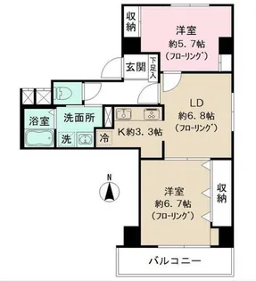 クリダイマンション【7階】の間取り
