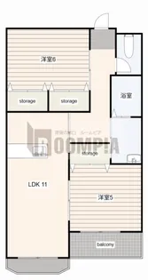 シャトーみずほ【3階】の間取り