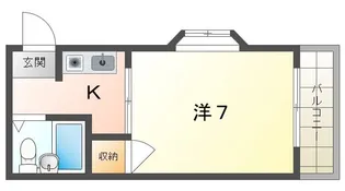 プチメゾン萱島【1階】の間取り