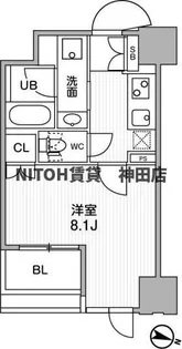 東京都千代田区東神田1【マンション】の間取り