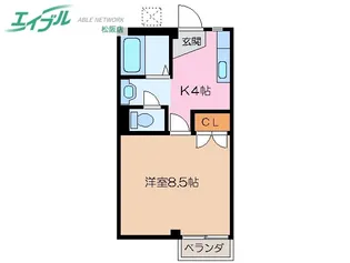 マイランドパートII【2階】の間取り