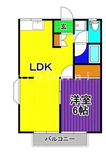 熊本県熊本市東区新南部3【アパート】の間取り