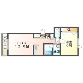 アランジェX【1階】の間取り