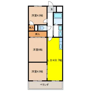 エスペランサ【2階】の間取り