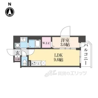 ソルテラス京都JUJO華【2階】の間取り