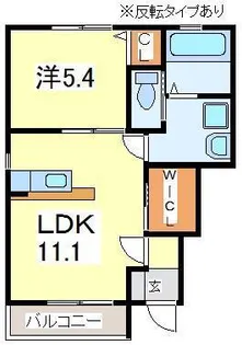 Eternal(イターナル) C・D【1階】の間取り