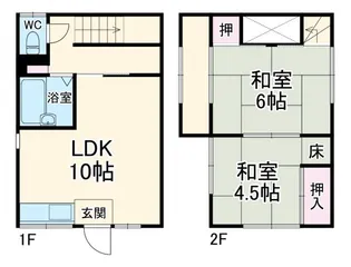 千葉県松戸市栄町3【一戸建】の間取り