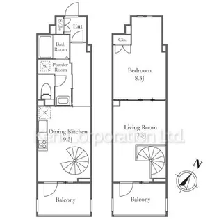 リーラ横浜川和町【2階】の間取り