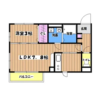 アムールアムール【1階】の間取り