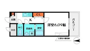 ウインズコート都島【5階】の間取り