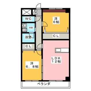 プリミエールNYOI【4階】の間取り