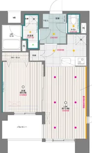 ドゥーエ月島【2階】の間取り