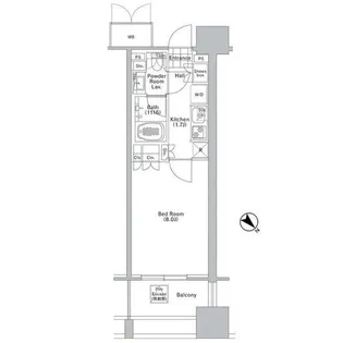 コンフォリア渋谷WEST コンフォリア渋谷ウエスト【6階】の間取り