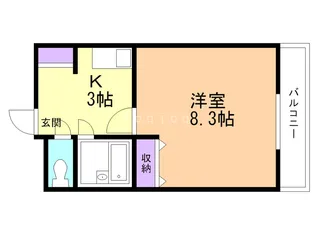 セレンデピティー【1階】の間取り