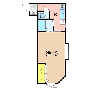 ハイツオーク【1階】の間取り