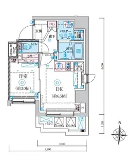 リヴシティ本所吾妻橋【2階】の間取り
