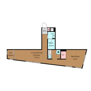 モンクレ桜新町【2階】の間取り
