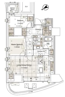 東京都港区北青山2【マンション】の間取り