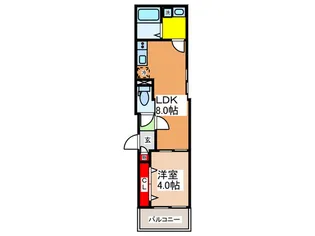 ALEGRIA河内松原 North【1階】の間取り