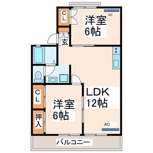 セジュールHAYASHI【2階】の間取り